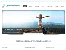 Tablet Screenshot of coachingbalance.pl